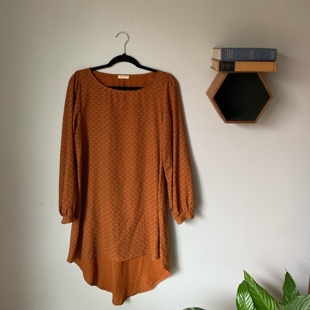⭐️rust colored high-low dress⭐️